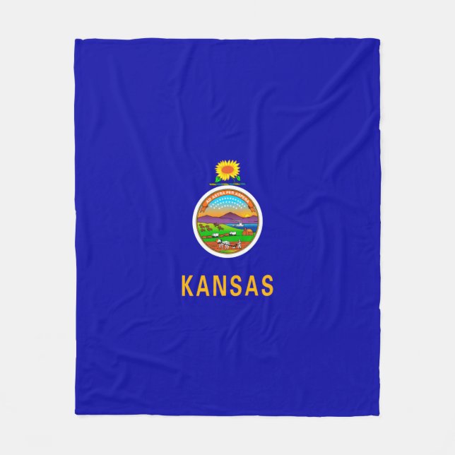 Couverture Polaire Kansas State Flag Design (Devant)