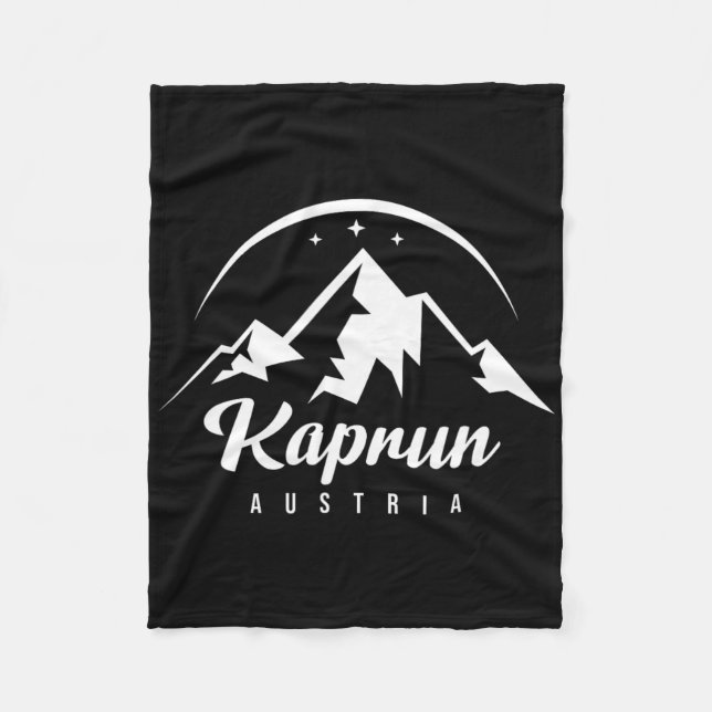 Couverture Polaire Kaprun Austria Ski Resort Snowboard Souv (Devant)