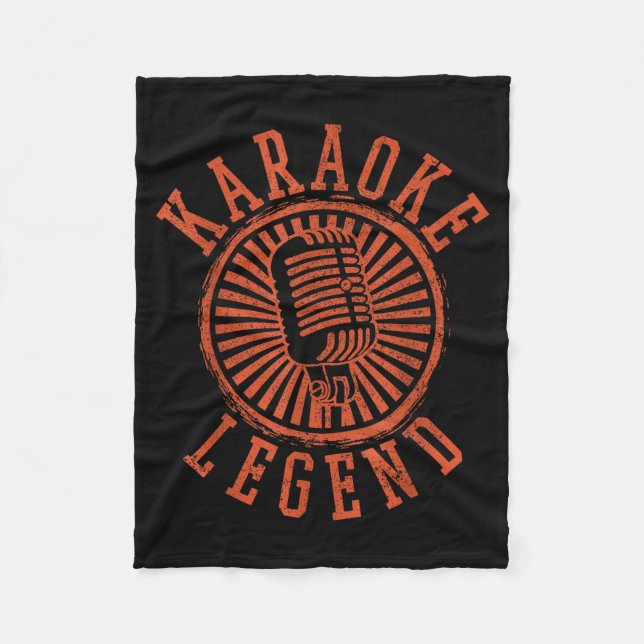 Couverture Polaire Karaoke Legend - Singing Microphone Party Singer G (Devant)