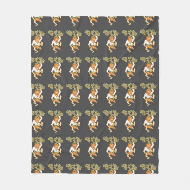 Couverture Polaire Karate carrot arts martiaux (Devant)