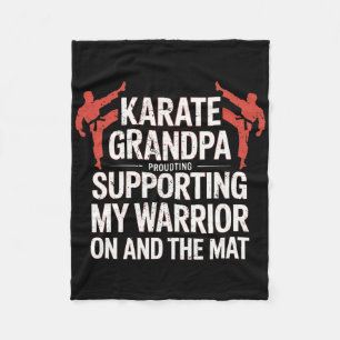 Couverture Polaire Karate Grandpa Soutenir Mon Guerrier Karate Grandf