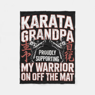 Couverture Polaire Karate Grandpa Soutenir Mon Guerrier Karate Grandf