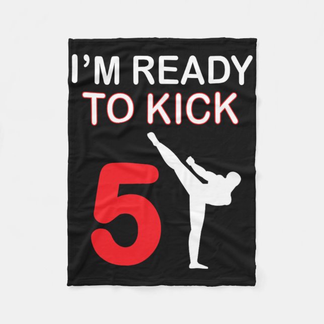 Couverture Polaire Karate Lovers Cadeaux Boys Anniversaire Enfants Ki (Devant)