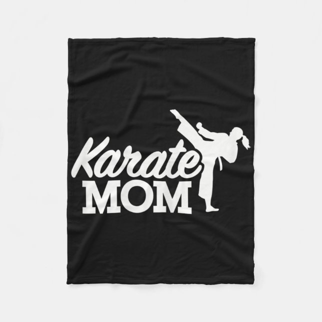 Couverture Polaire Karate Maman (Devant)