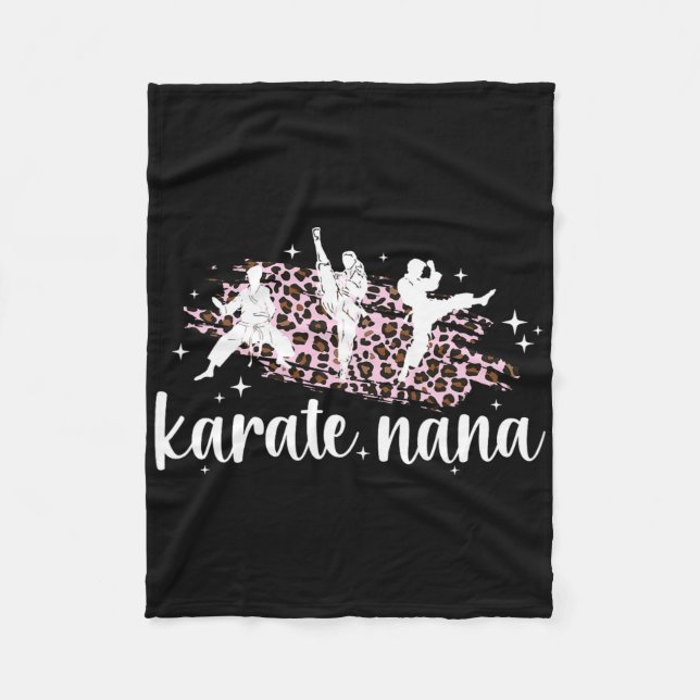 Couverture Polaire Karate Nana Leopard Karate Nana Grandma (Devant)