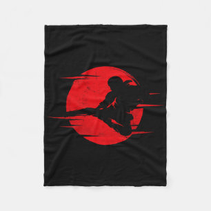 Couverture Polaire Karaté Shadow Judo Arts Martiaux Japon Kung Fu Tae