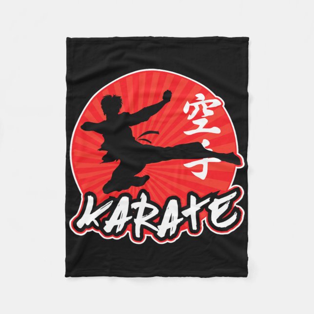Couverture Polaire Karate Sumide Kick Japonais (Devant)