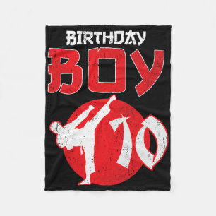Couverture Polaire Karate Taekwondo 10 ans Anniversaire Martial Art