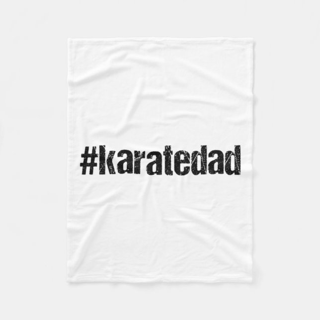 Couverture Polaire Karatedad Drôle Karate Papa T Shirt  (Devant)
