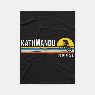 Couverture Polaire Kathmandu Nepal Mountain Biking Vintage Retro Souv