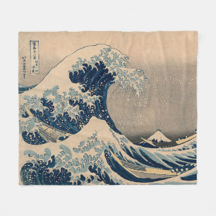 Couverture Polaire Katsushika Hokusai. La Grande Vague au large de Ka