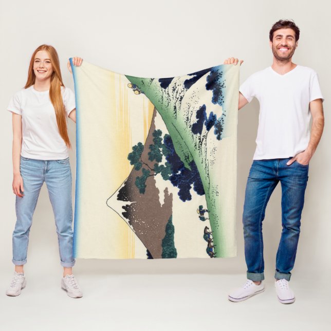 Couverture Polaire Katsushika Hokusai. Le col de l'Inume dans la prov (En situation)