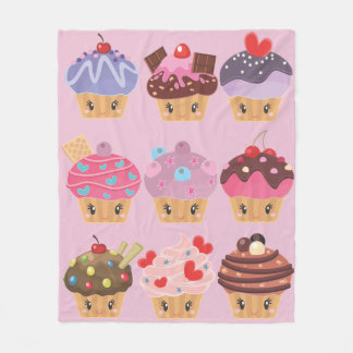 Couverture Polaire Kawaii Sweet Traite Les Cupcakes Yummy