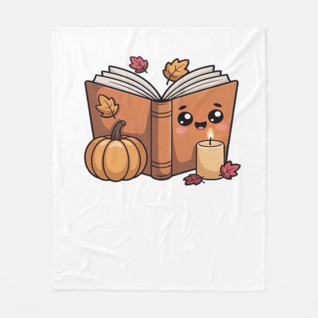 Couverture Polaire kawaii thanksgiving book Oversize T-shirt (Devant)