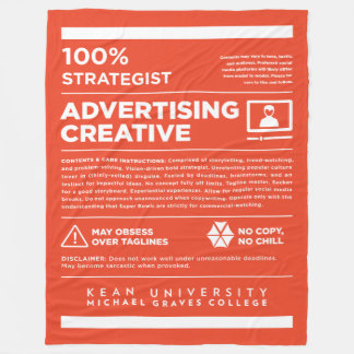 Couverture Polaire Kean MGC Advertising Care Label