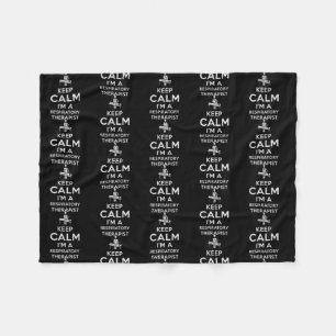 Couverture Polaire Keep calm I'm a Respiratory Therapist 