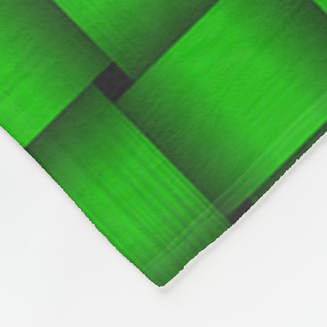 Couverture Polaire Kelly Green Ribbon Fleece Blanche (Coin)