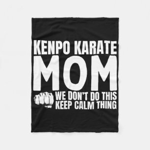 Couverture Polaire Kenpo Karate Mom Citation drôle Américain Kenpo