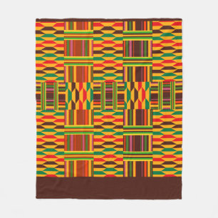 Couverture Polaire Kente coloré