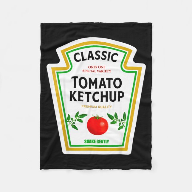 Couverture Polaire Ketchup Halloween 2024 Costume Matching Mustard Co (Devant)