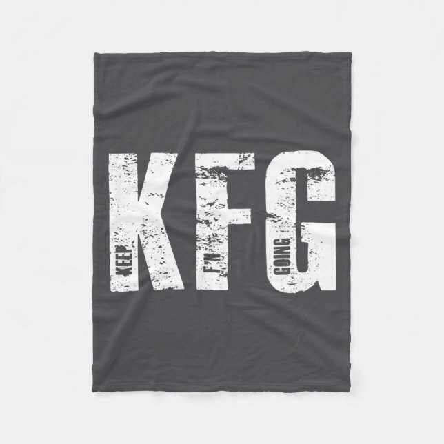 Couverture Polaire Kfg Keep F'n Going Military Style  (Devant)