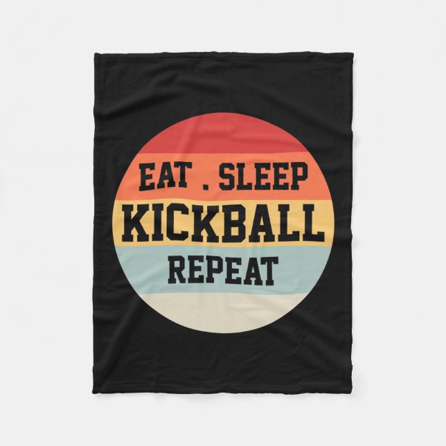Couverture Polaire Kickball Player Retro Funny Cadeau (Devant)