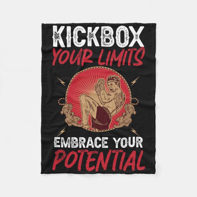 Couverture Polaire Kickbox Your Limits Embrace Your Potential Kickbox (Devant)