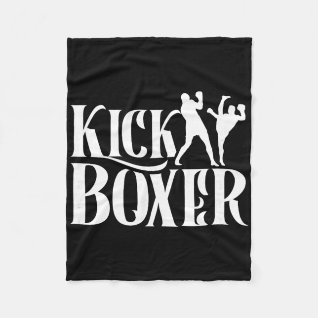 Couverture Polaire Kickboxer Kickbox Kick Boxing Kickboxing Martial A (Devant)