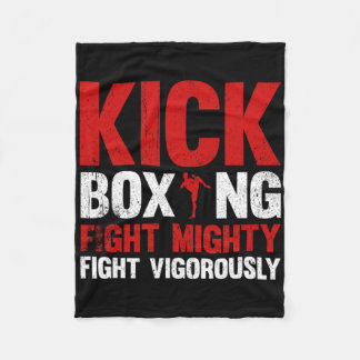 Couverture Polaire Kickboxing Fight Mighty Fight Vigorously Kickboxin