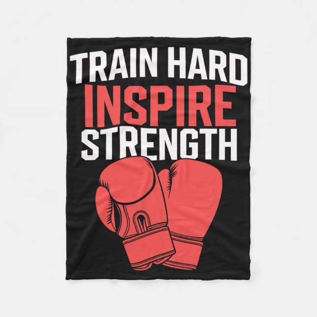 Couverture Polaire Kickboxing Trainer Intense Fitness Self-defense Ma (Devant)