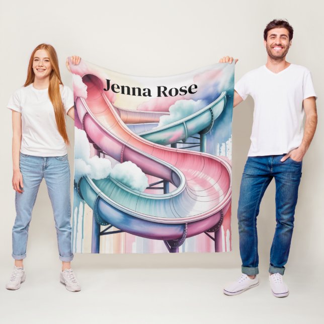 Couverture Polaire Kids’ Birthday Waterslide Party Gift (En situation)