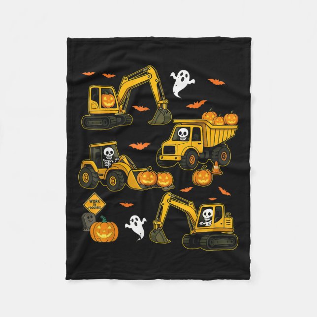 Couverture Polaire Kids Halloween Construction Trucks Costume Toddler (Devant)