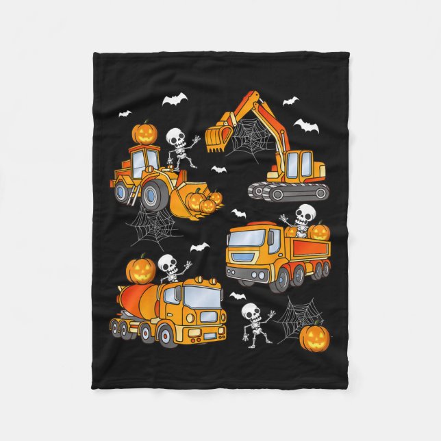 Couverture Polaire Kids Halloween Construction Trucks Costume Toddler (Devant)