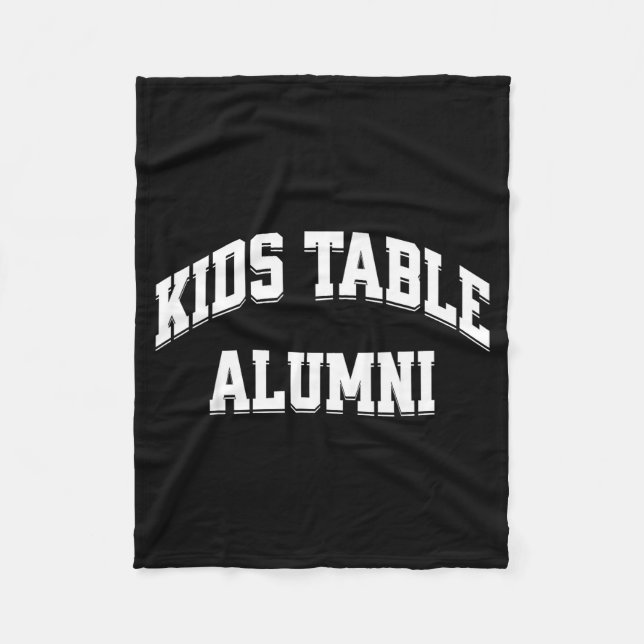Couverture Polaire Kids Table Alumni Funny Thanksgiving Novelty Humor (Devant)