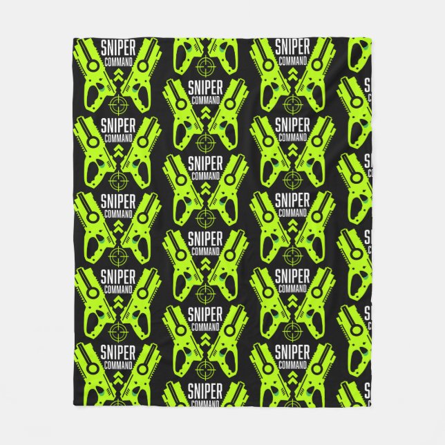 Couverture Polaire Kids Toy Gun Battle Sniper (Devant)