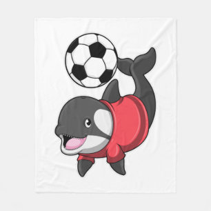 Couverture Polaire Killerwhale comme joueur de football avec Soccer