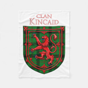 Couverture Polaire Kincaid Tartan Scottish Plaid Lion Rampant