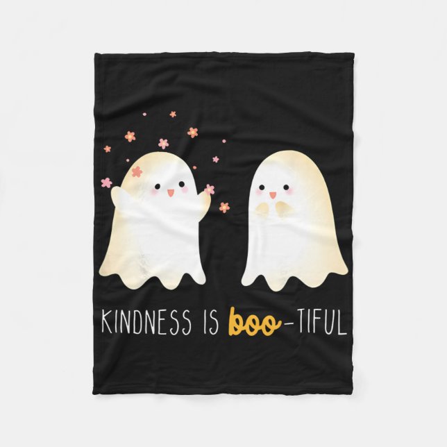 Couverture Polaire Kindness Is Boo Tiacher Enseignant Cute Ghost Hall (Devant)