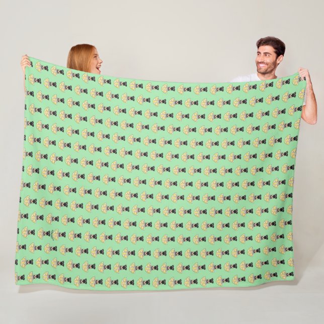 Couverture Polaire KiniArt Life Lemon Schnauzer (En situation)