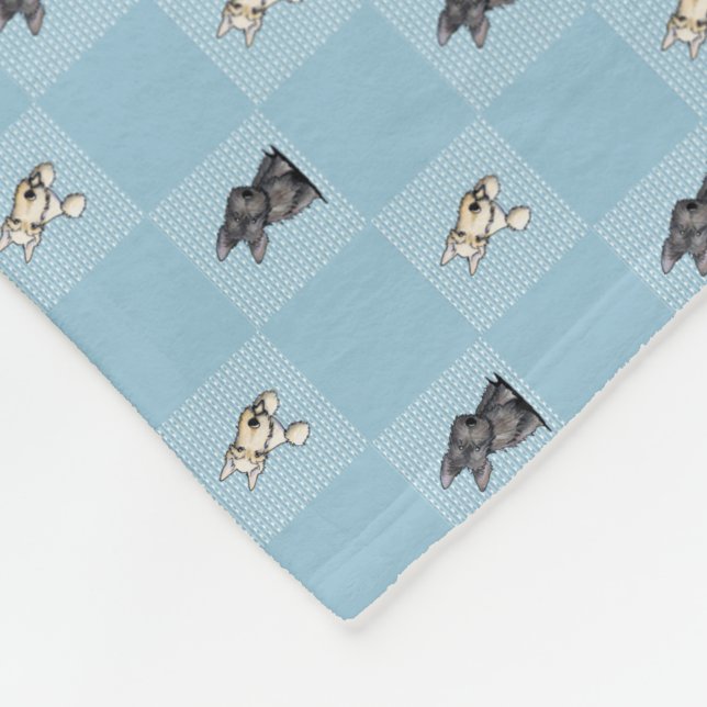 Couverture Polaire KiniArt Terriers KiniArt Blanche polaire (Coin)