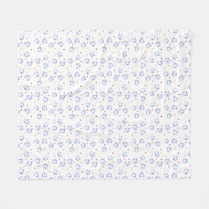 Couverture Polaire KiniArt Westie Crayon Cuties Fleece Blanket
