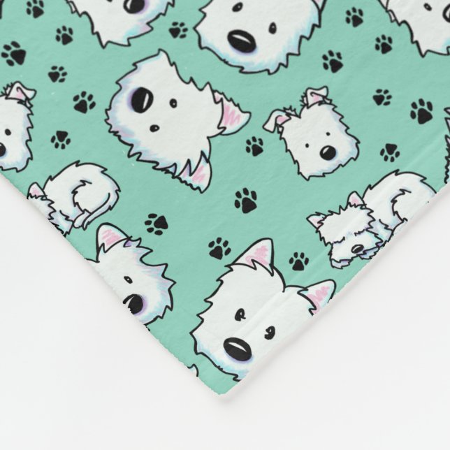 Couverture Polaire KiniArt Westie Lover (Coin)