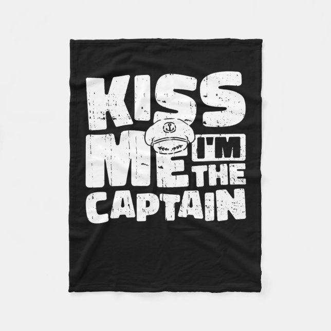 Couverture Polaire Kiss Me Im The Captain Sailing - Sailor St Patrick (Devant)