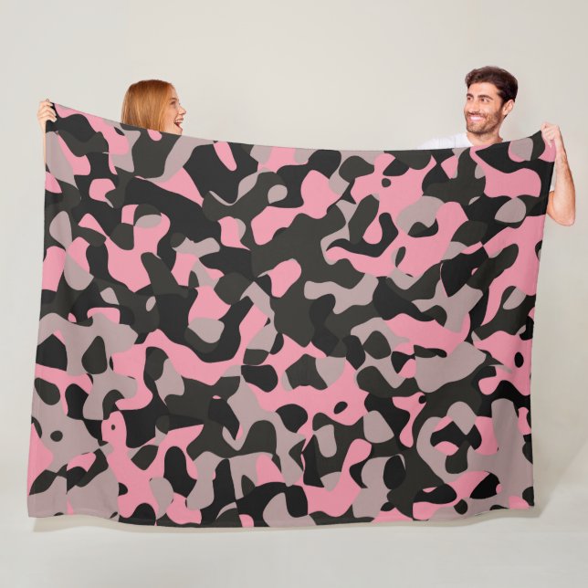 Couverture Polaire Kitty Camo (En situation)