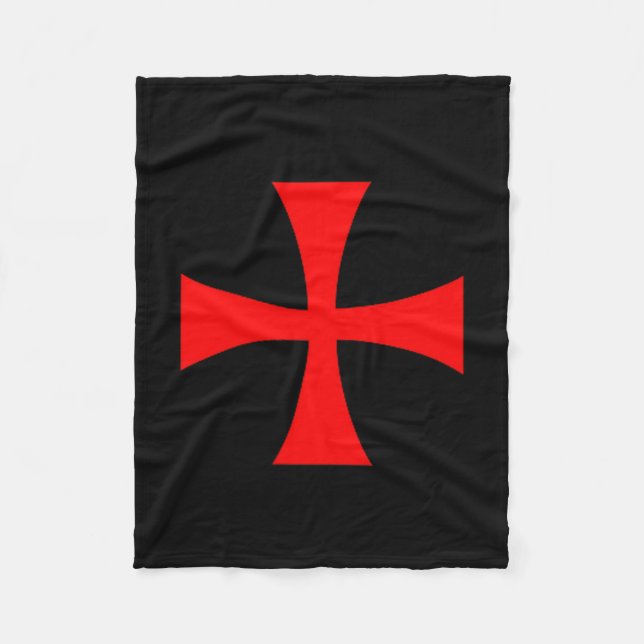 Couverture Polaire Knights Templar Cross Catholic Christian Order The (Devant)