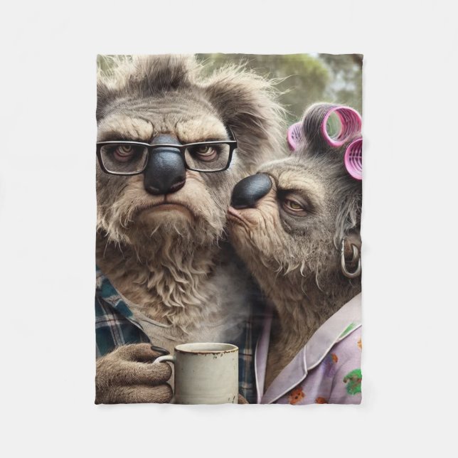 Couverture Polaire Koala Couple (Devant)