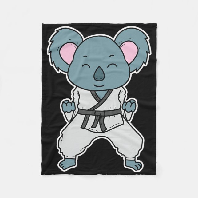 Couverture Polaire Koala Does Karate  (Devant)