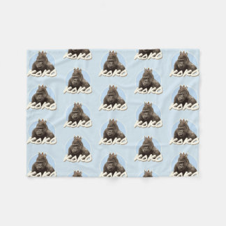 Couverture Polaire Koko la couronne de port de gorille
