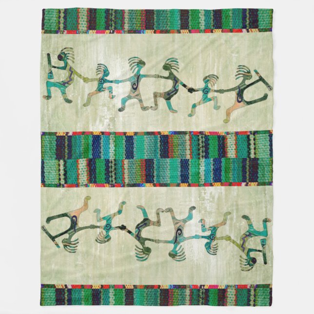 Couverture Polaire KOKOPELLI drôle de famille + vos idées (Devant)