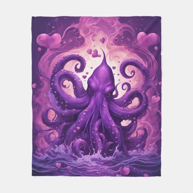 Couverture Polaire Kraken du Coeur (Devant)